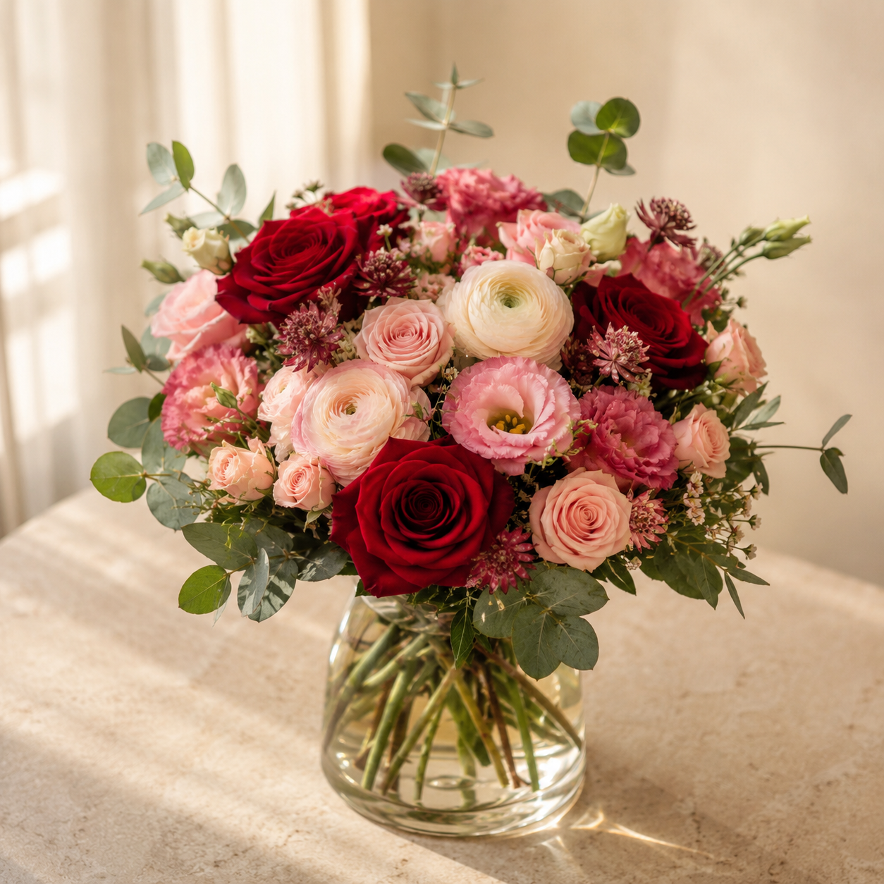 Date Night Buket | Romantisk Blomstergave i Danmark