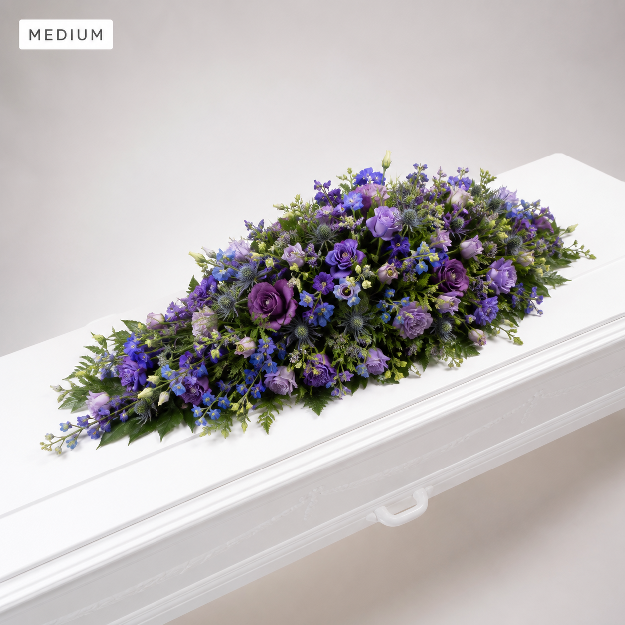 Lilla Kistedekoration | Begravelsesblomster til Kiste