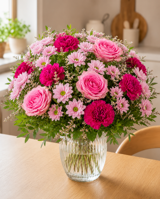Soft & Light Bouquet | Send Light Flowers to Denmark