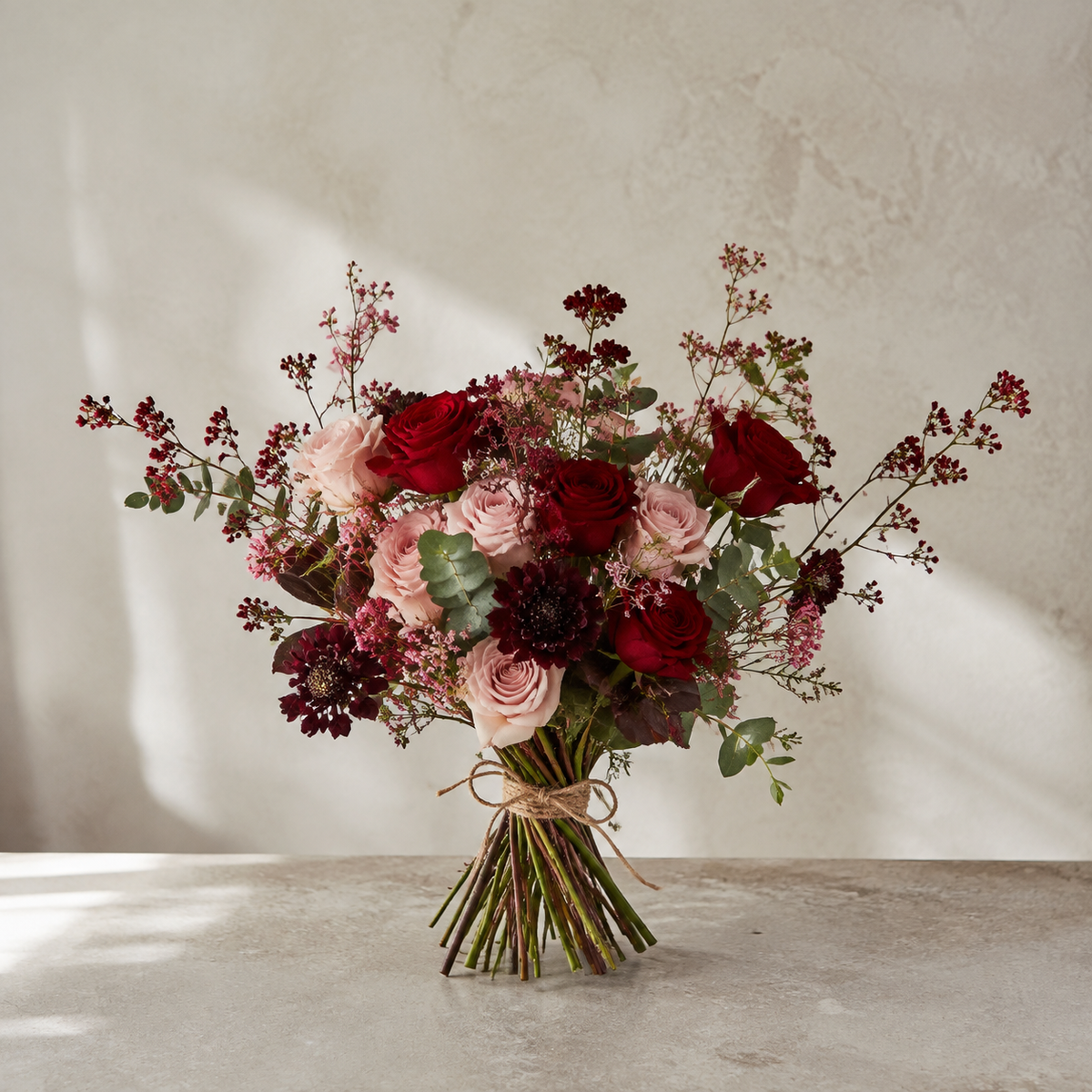 Valentine’s Velvet Bouquet – AI-generated design concept for review