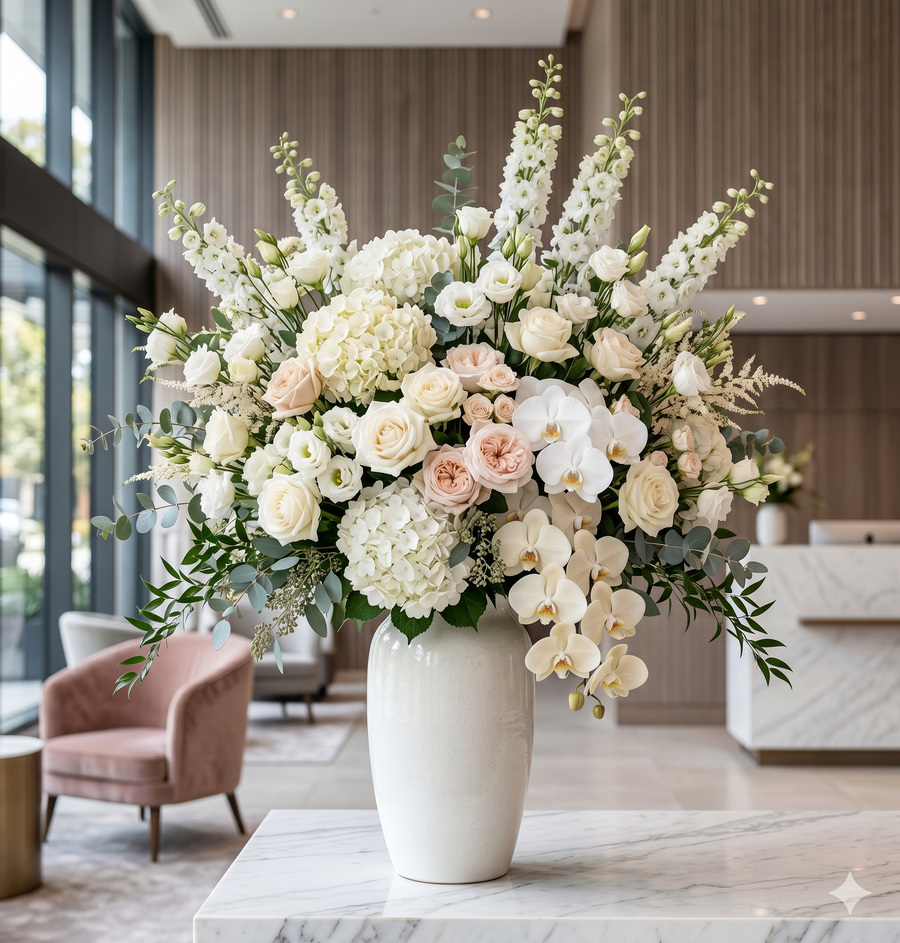 Send reception flowers to businesses in Denmark