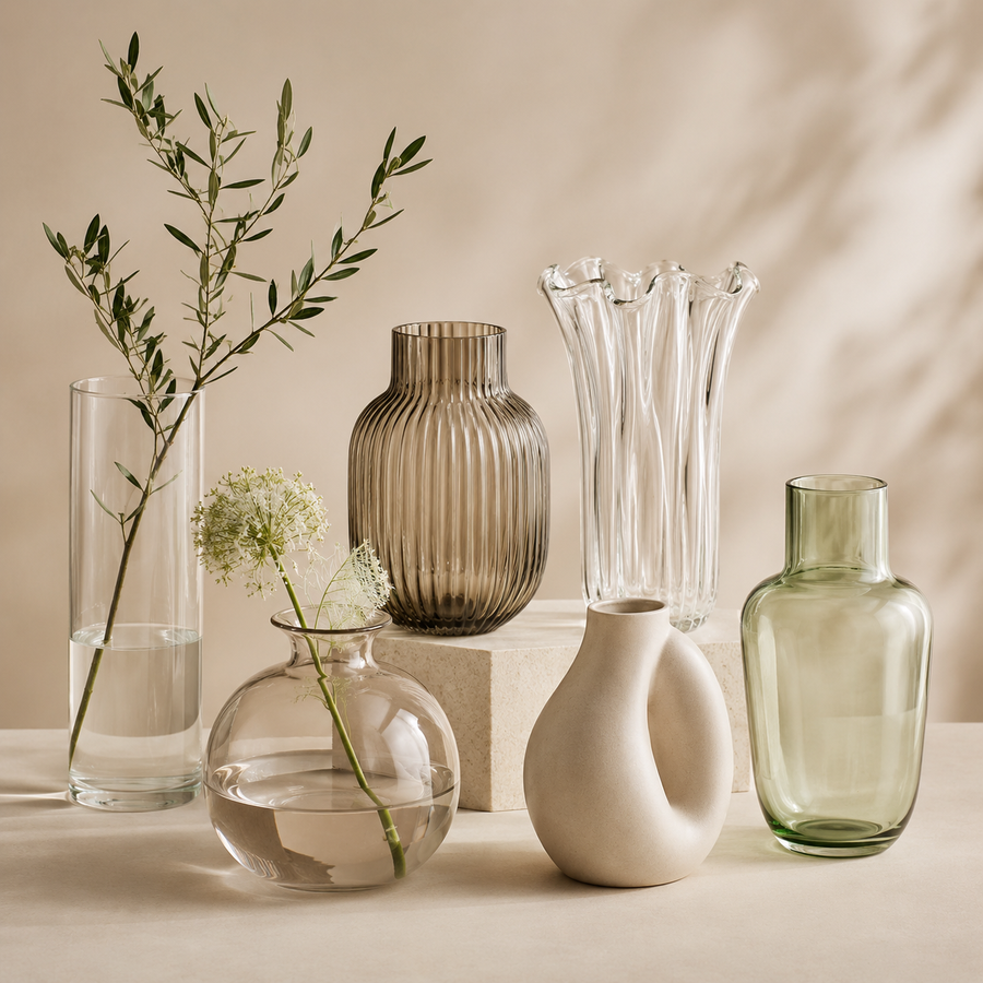Gør blomstergaven komplet med en smuk vase