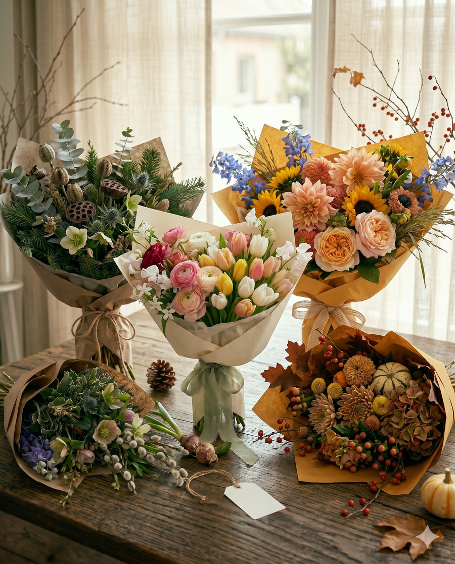 Send seasonal bouquets to Denmark with natural beauty