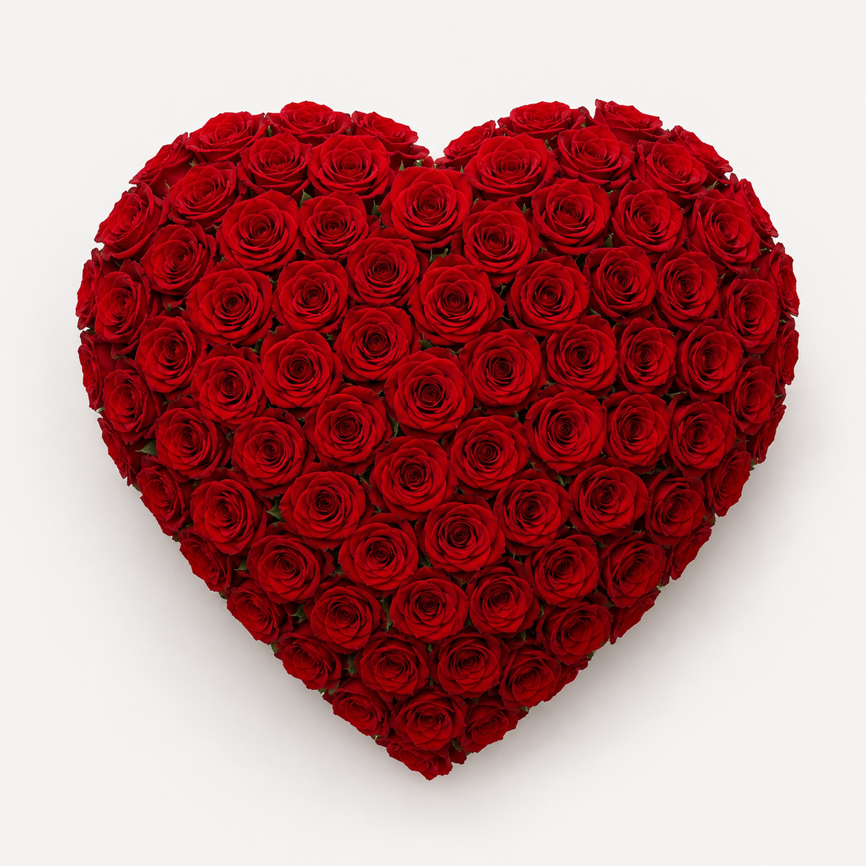 Luxury Rose Heart Funeral Tribute