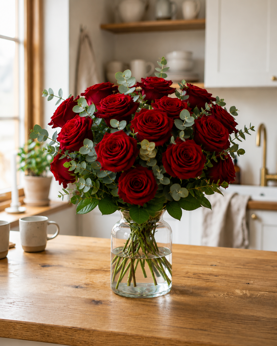 Classic Red Rose Bouquet | Send Roses to Denmark