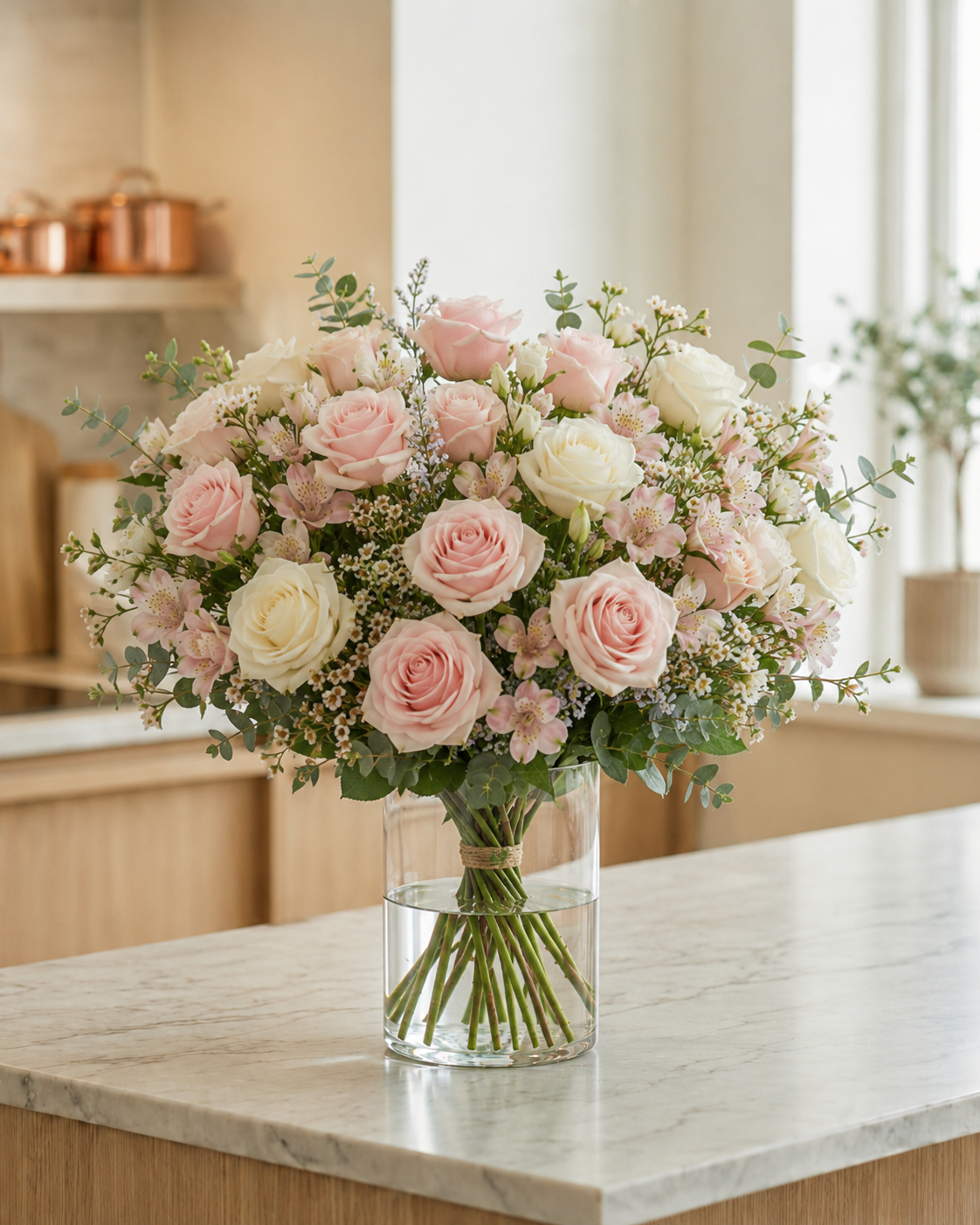 Buket til nyfødt pige | Send blomster til baby