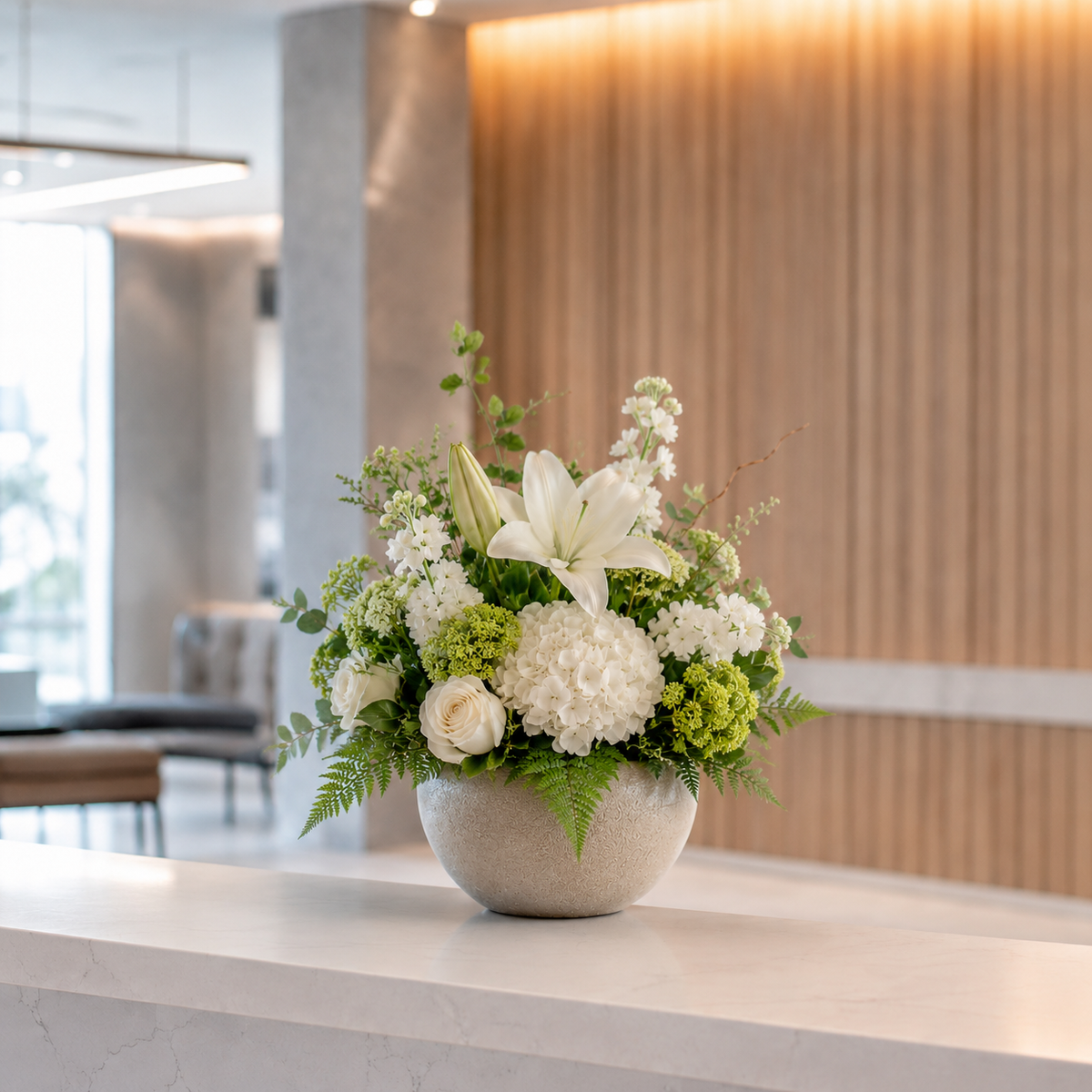 Corporate Reception Flower Arrangement | Fresh Office Flowers