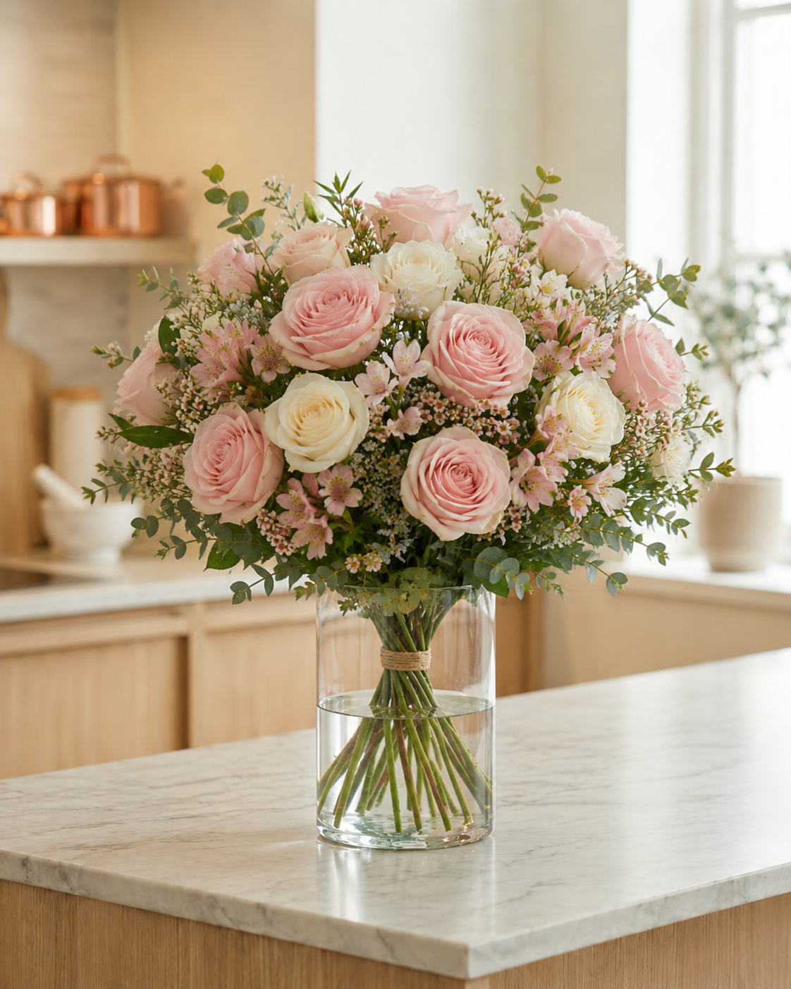Buket til nyfødt pige | Send blomster til baby