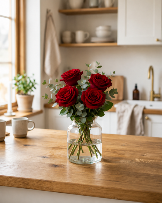 Classic Red Rose Bouquet | Send Roses to Denmark