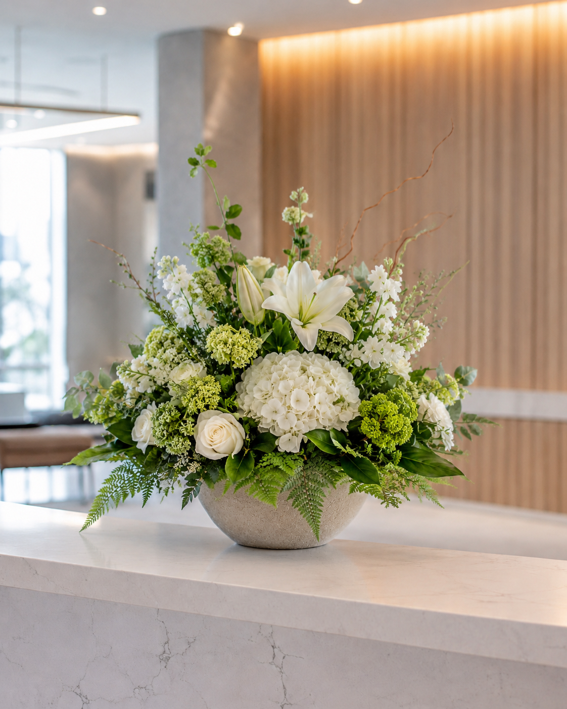 Corporate Reception Flower Arrangement | Fresh Office Flowers