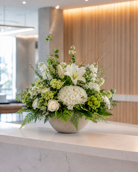 Corporate Reception Flower Arrangement | Fresh Office Flowers
