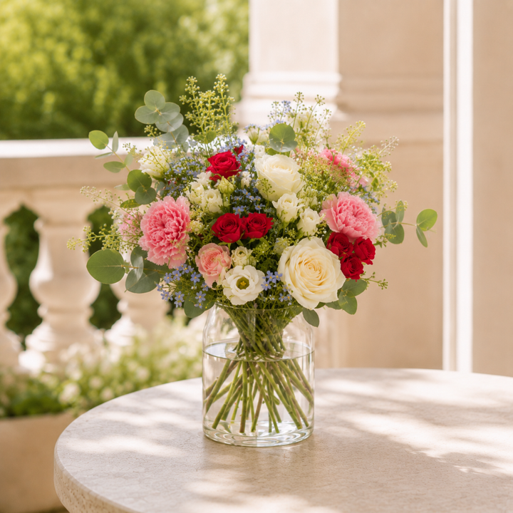 Soft Meadow Buket | Naturlig Blomsterbuket Danmark