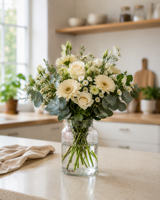 Ny baby buket | Send blomster til nyfødt