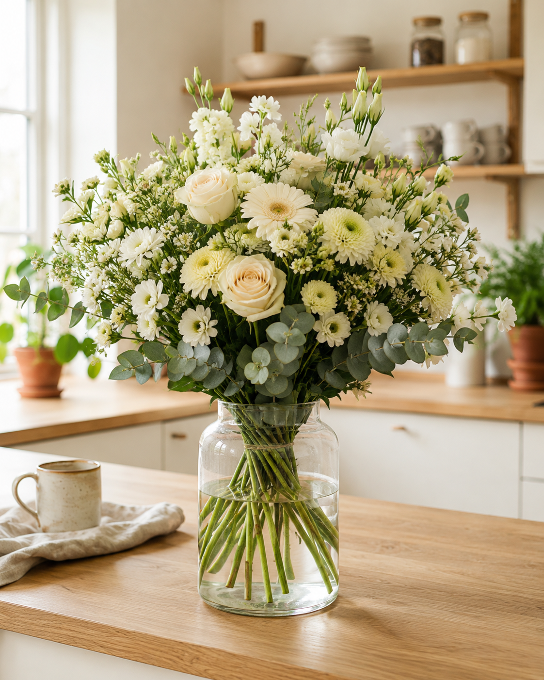 Ny baby buket | Send blomster til nyfødt
