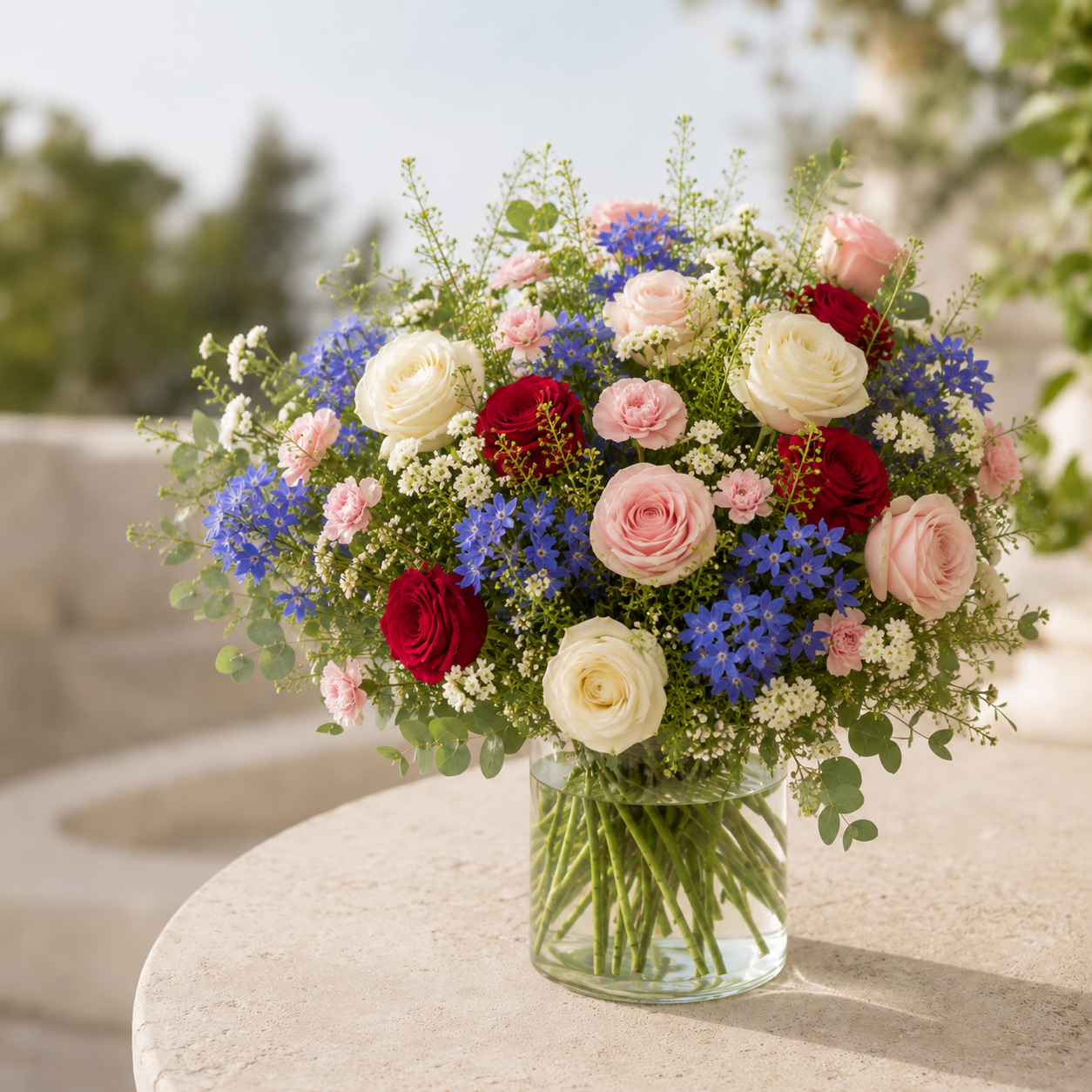 Sweet Romance Buket | Romantiske Blomster Danmark