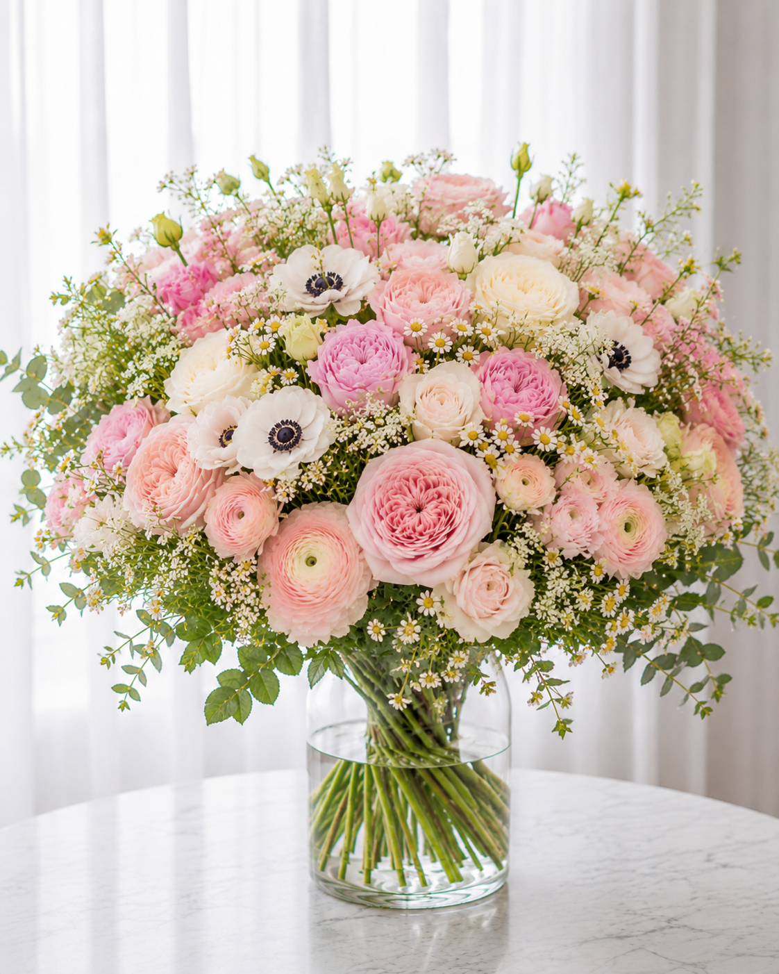 Lys buket | Send friske blomster i Danmark