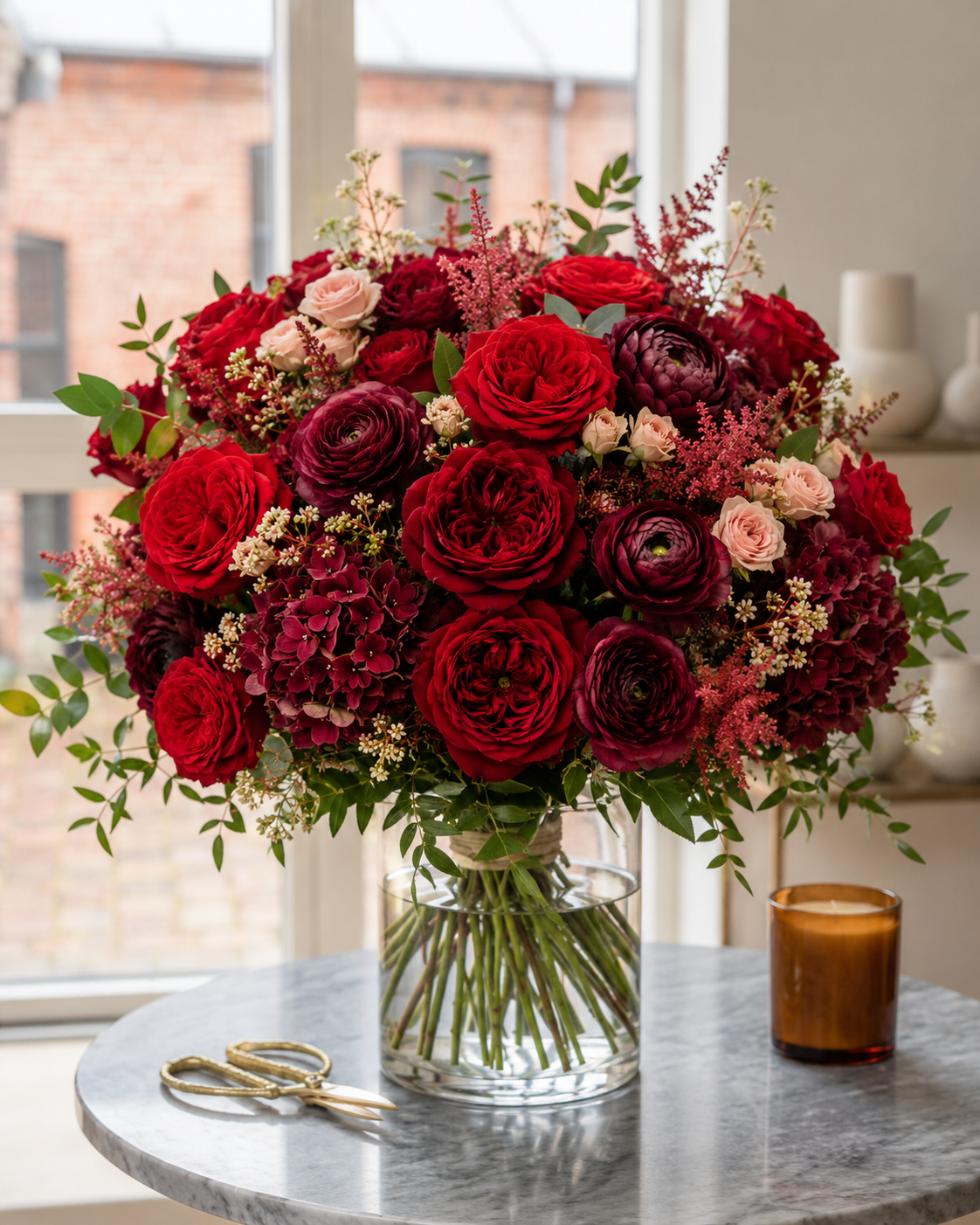 Årsdagsbuket med roser | Send romantiske blomster