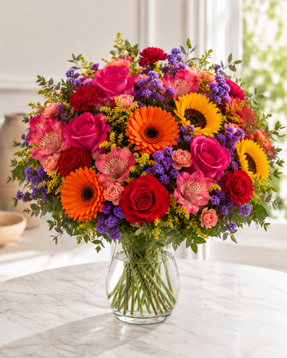 Vibrant Mixed Bouquet | Send Colorful Flowers Online
