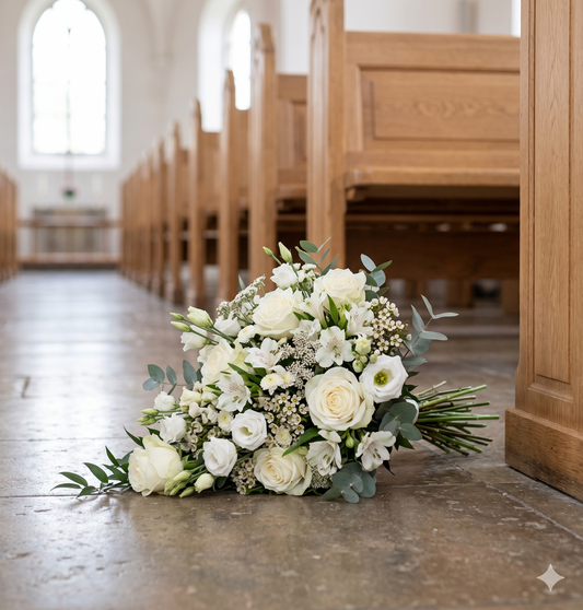 Hvide begravelsesblomster | Kondolenceblomster