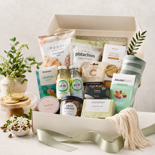 VIP Care Package Gaveæske med Wellness, Te & Sunde Snacks