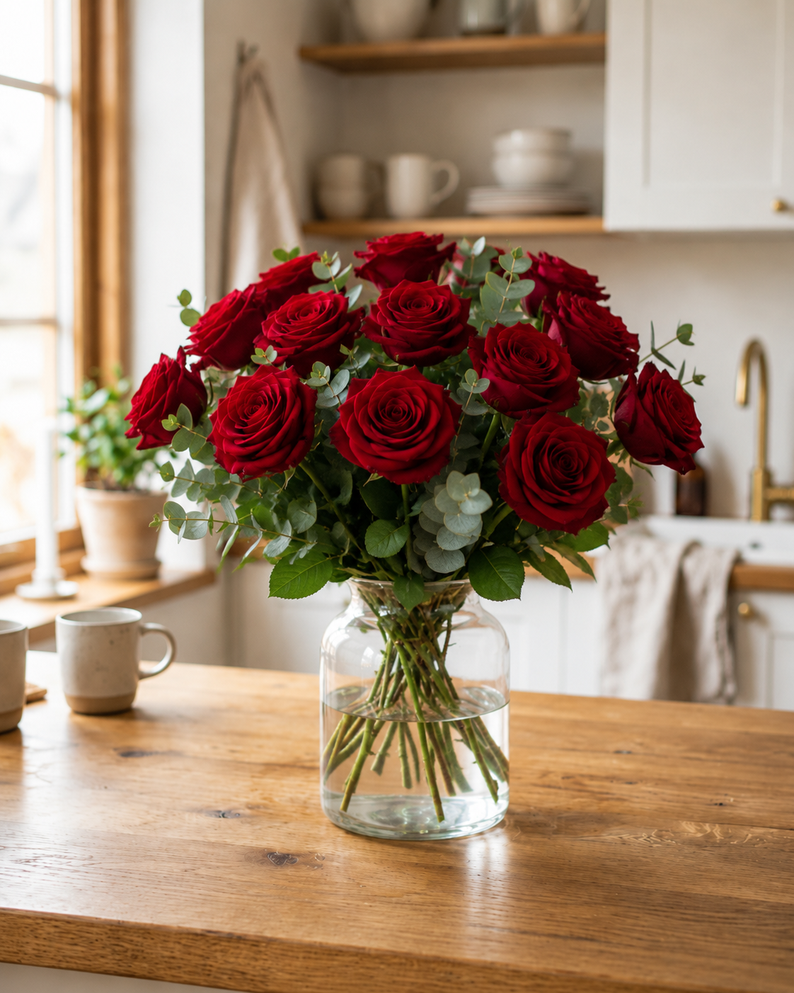 Classic Red Rose Bouquet | Send Roses to Denmark