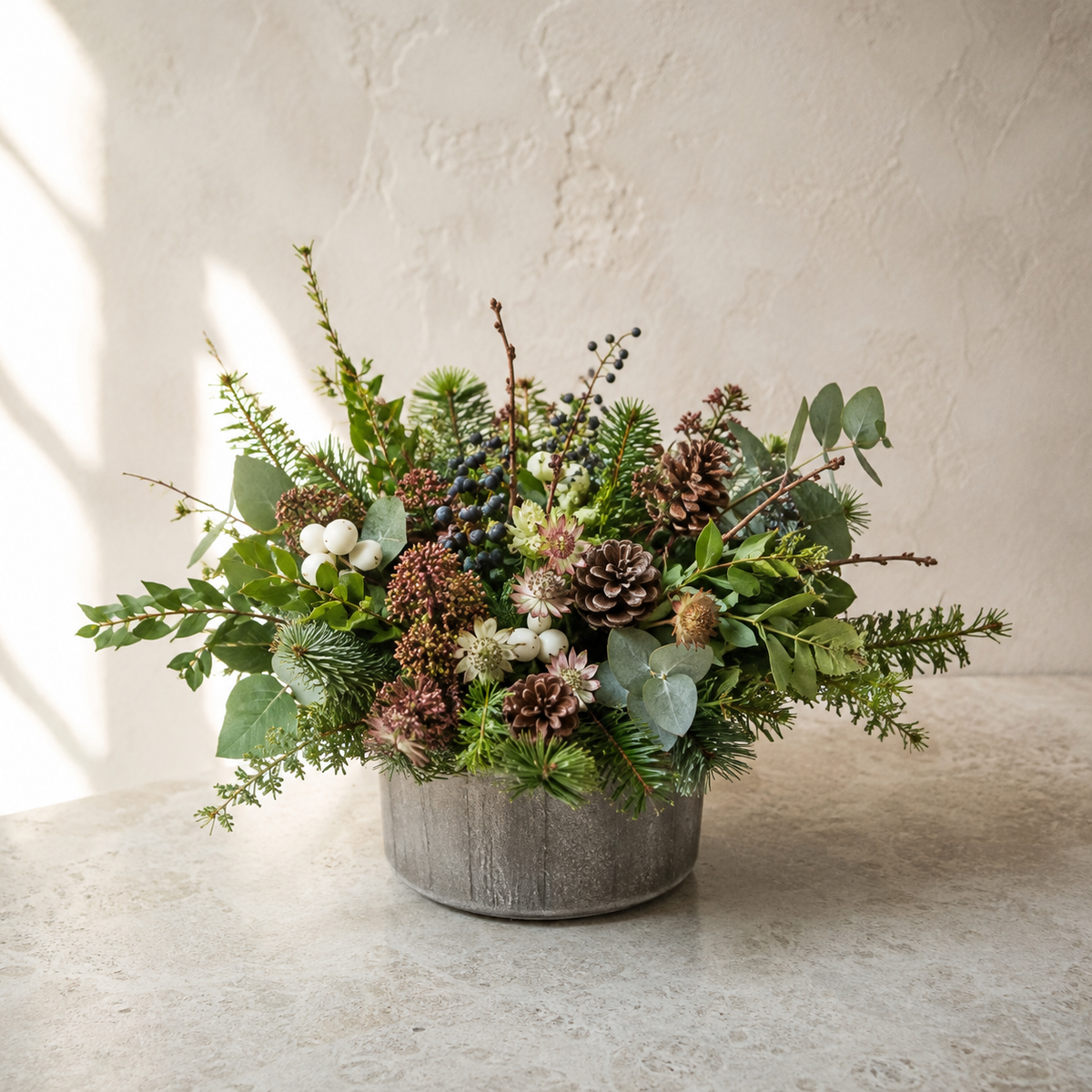 Advent Flower Arrangement – AI-generated design concept for review