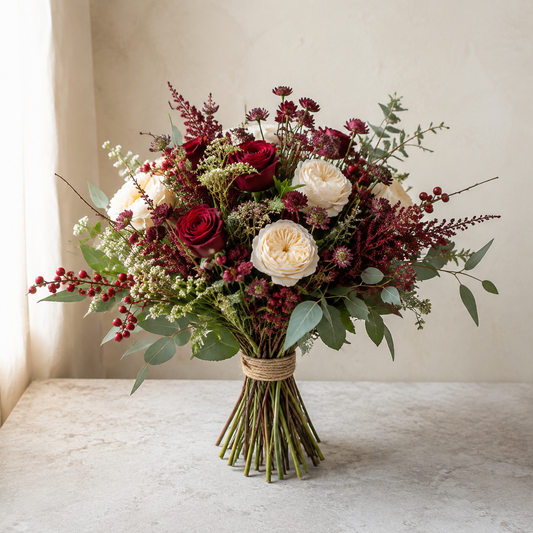 Winter Berry Colour Bouquet – AI-generated design concept for review