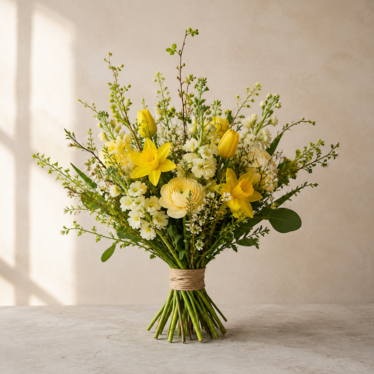 Easter Sunshine Bouquet – AI-generated design concept for review