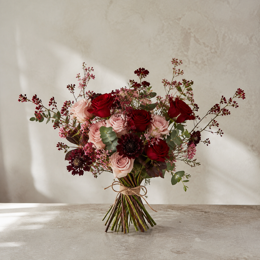 Valentine’s Velvet Bouquet – AI-generated design concept for review